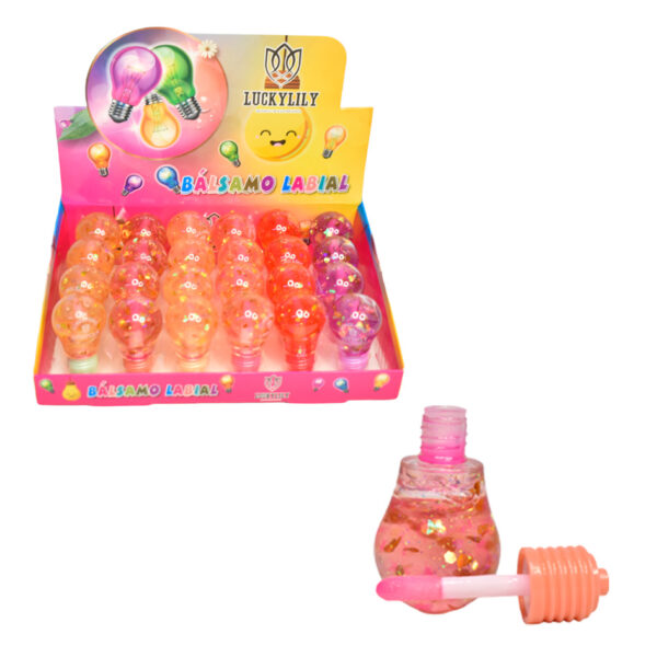 Brillo labial en diseño de bombilla Lucky Lily