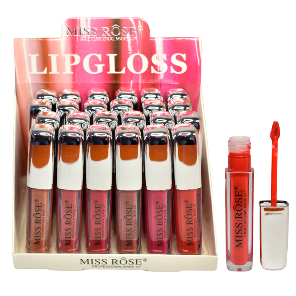Labial líquido Miss Rose tapa plateada