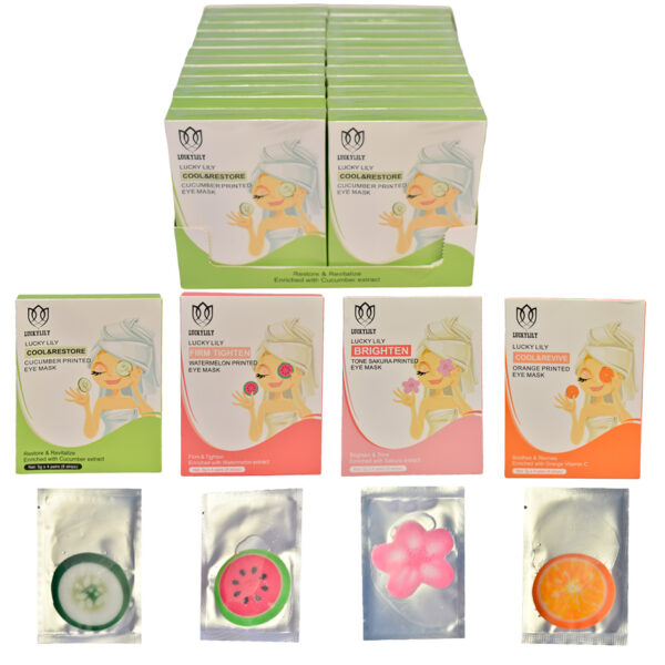Parche individual con colágeno para ojos con extractos naturales Lucky Lily 4p.