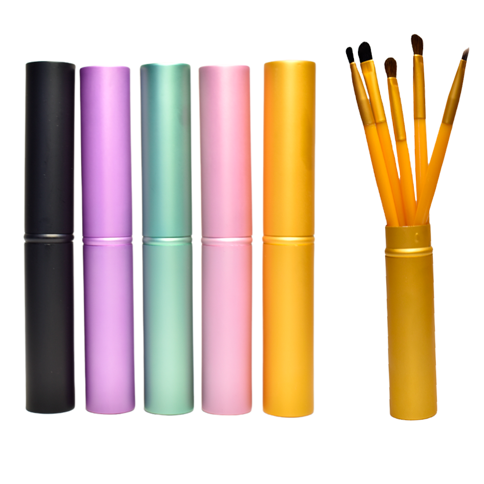 Set de brochas en tubo metálico 5u