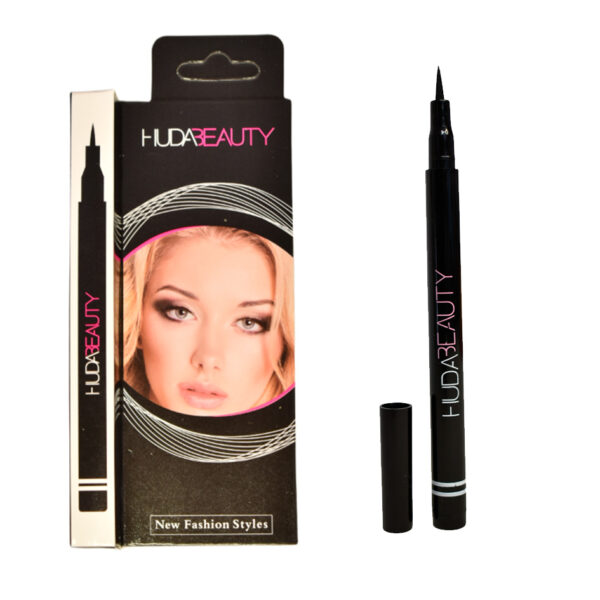 Delineador de ojos color negro Hudabeauty caja negra