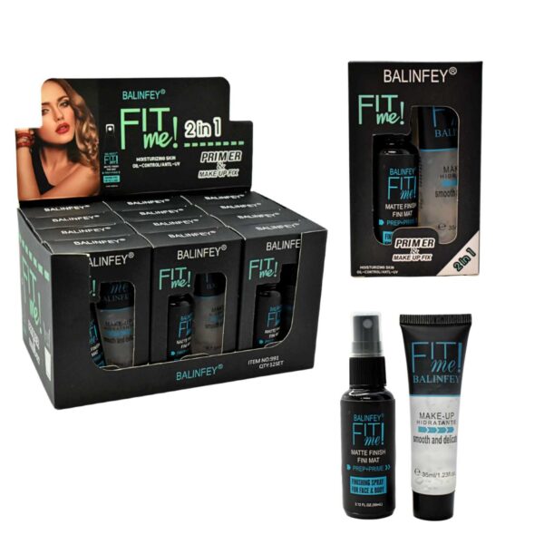 Primer y fijador de maquillaje Fit Me! Balinfey 2 en 1