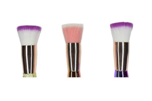 Brochas para base liquida  diseño en cola de sirena tornasol - Imagen 2