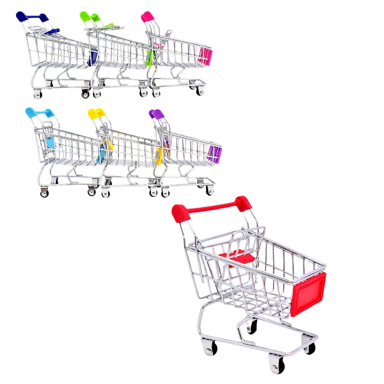 Mini carrito de compras para decoración