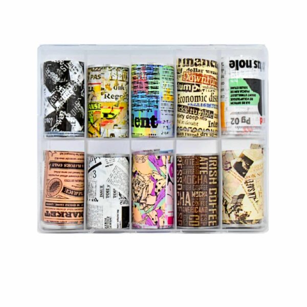 Caja de papel foil para uñas en diseño de anuncios publicitarios - Imagen 2