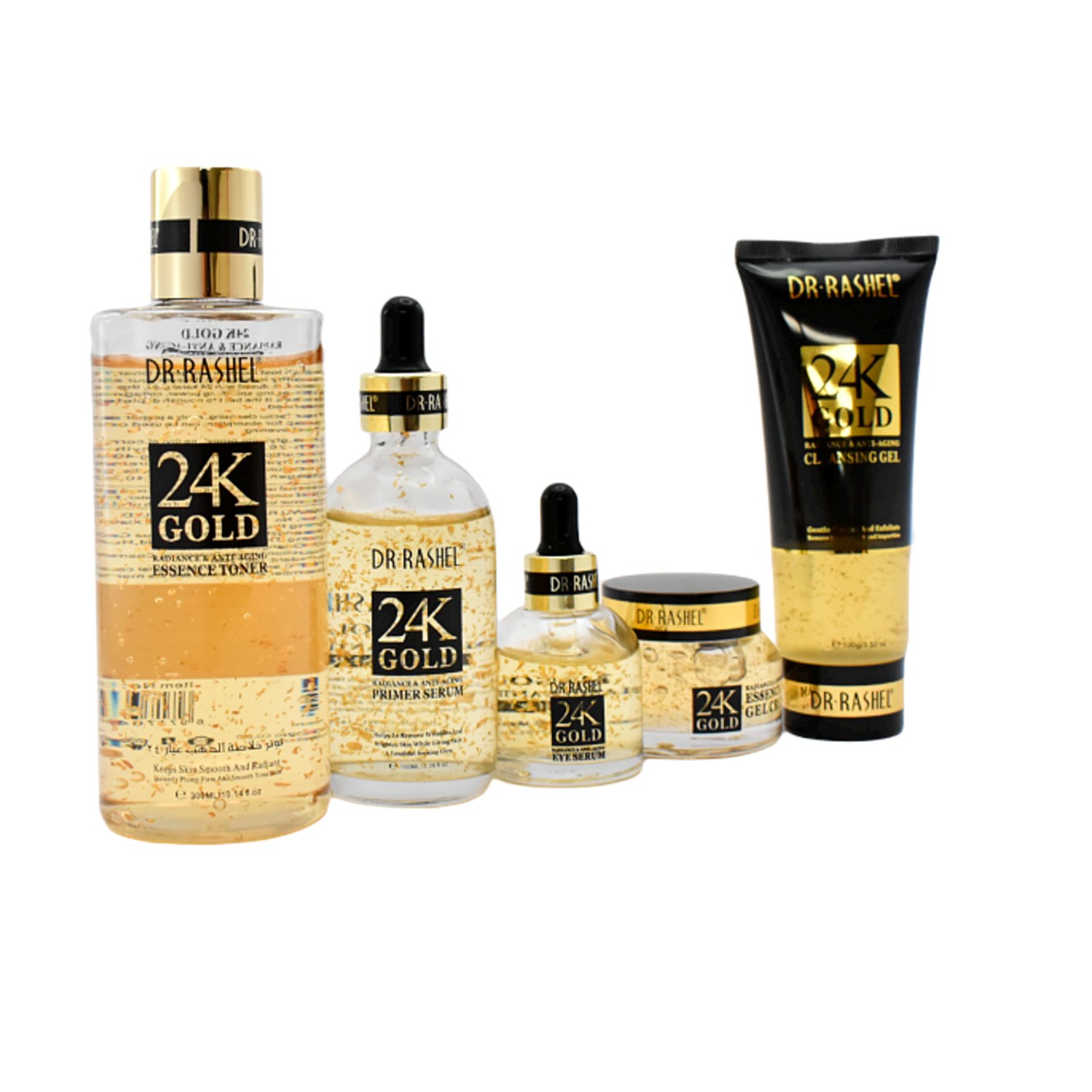 Kit de limpieza facial antiedad 24k Gold DR Rashel 5u. - Imagen 2