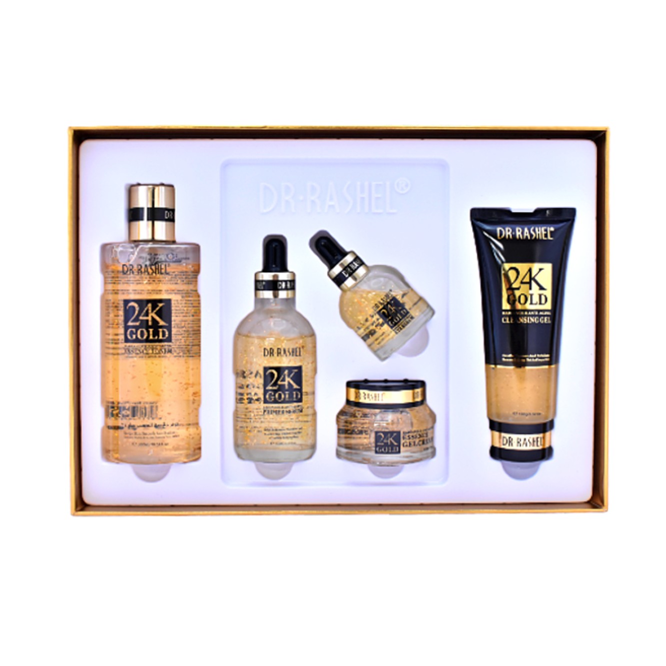 Kit de limpieza facial antiedad 24k Gold DR Rashel 5u. - Imagen 3