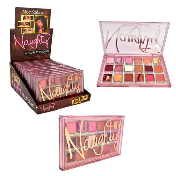 Sombras Naughty Mocallure 18 colores