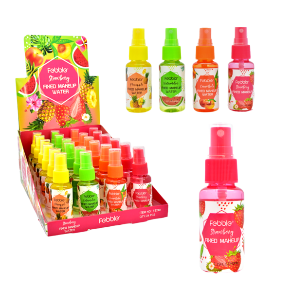 Fijador de maquillaje Febble con esencias frutales