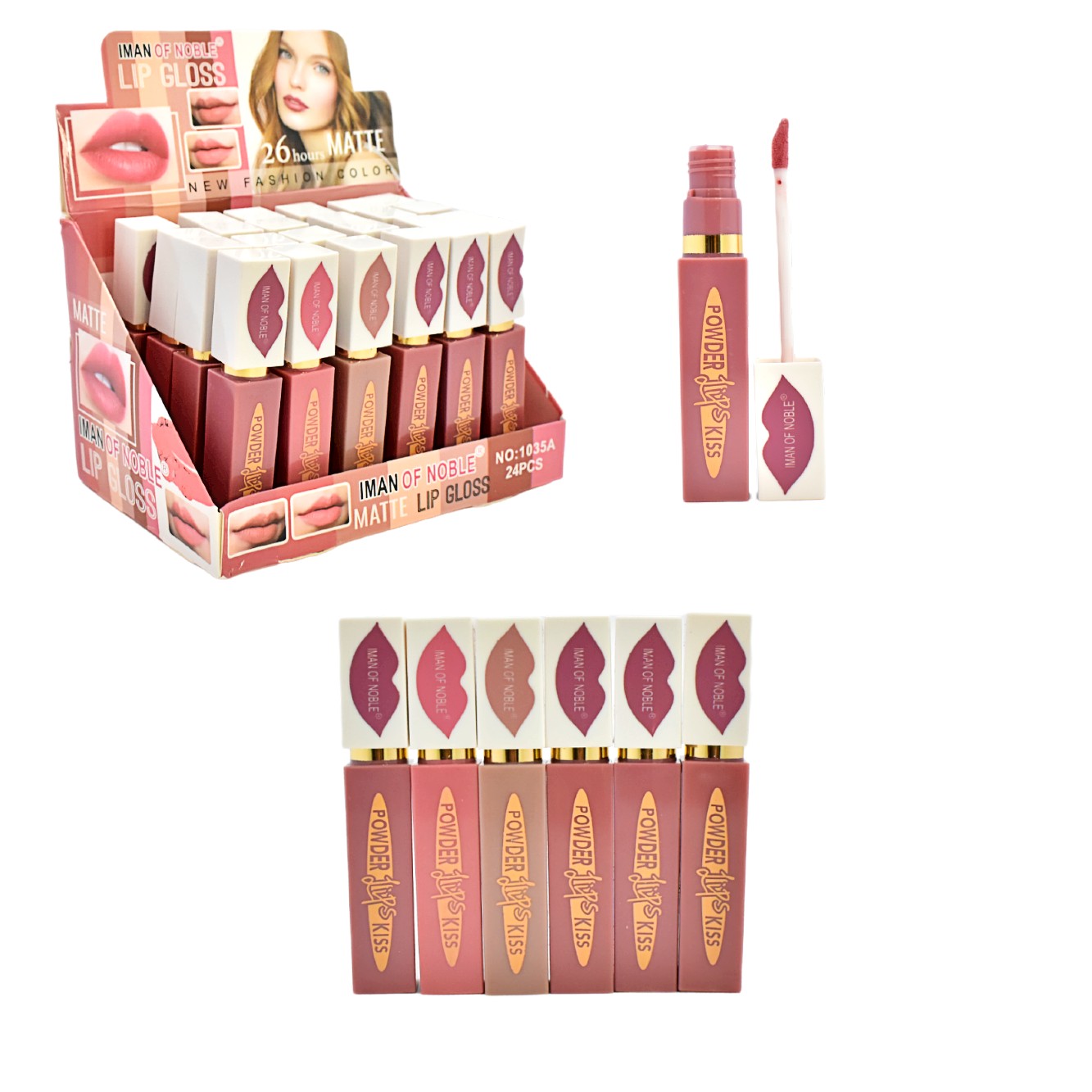 Labial liquido matte New Fashion Color Iman of Noble