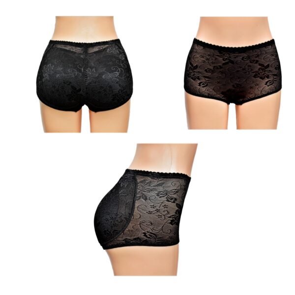 Blumer tipo licra con relleno Body Hip Pants con diseño de encaje - Imagen 2