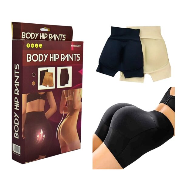 Blumer tipo licra con relleno Body Hip Pants con diseño liso