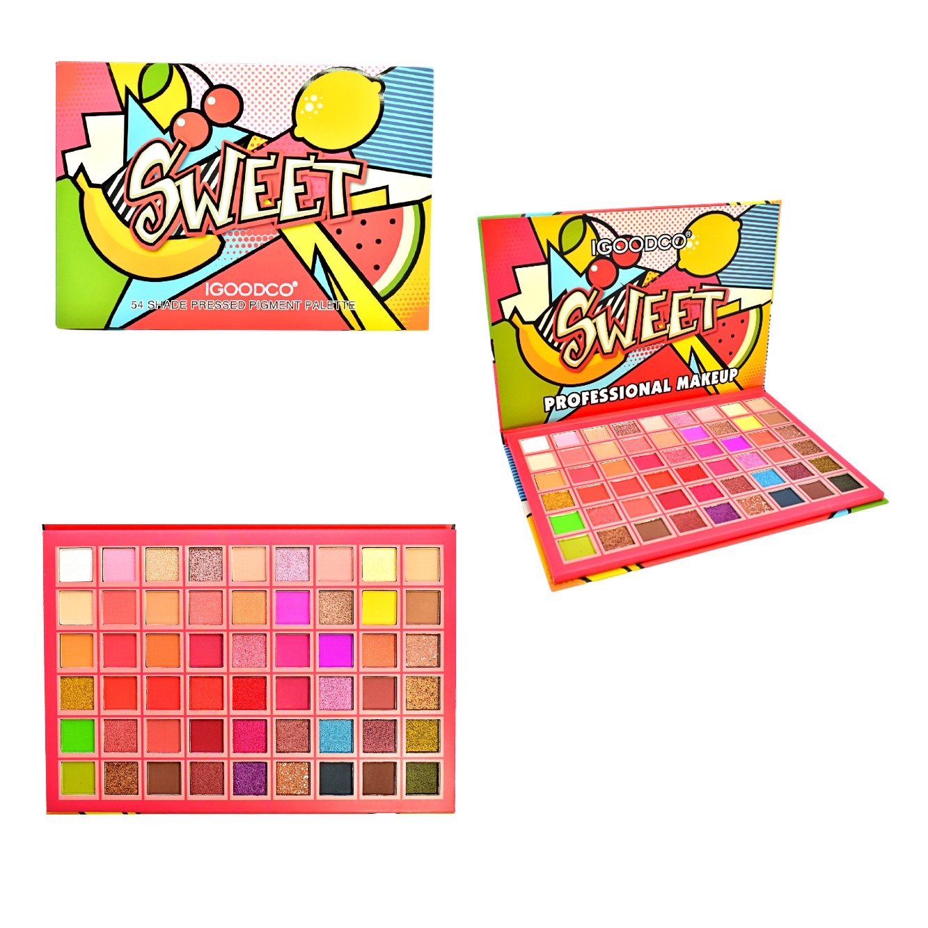 Sombra Sweet de frutas animadas Egoodco 54 colores