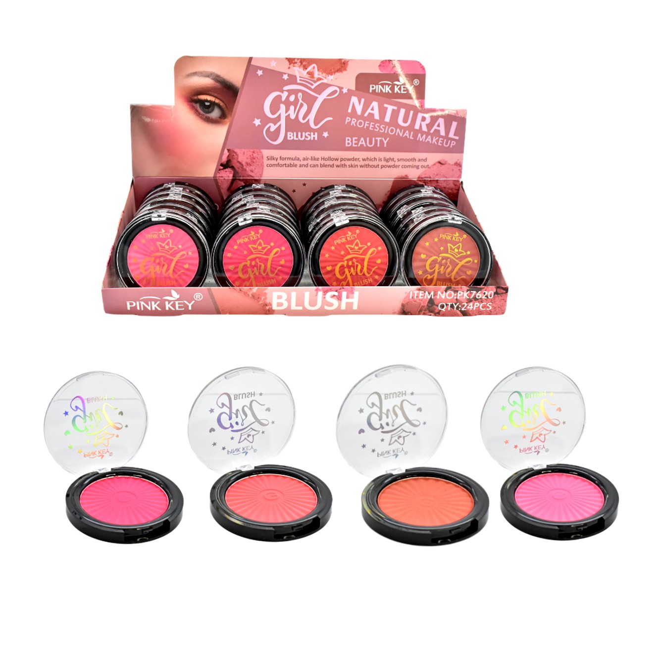 Rubor Natural professional makeup Beauty PINK KEY