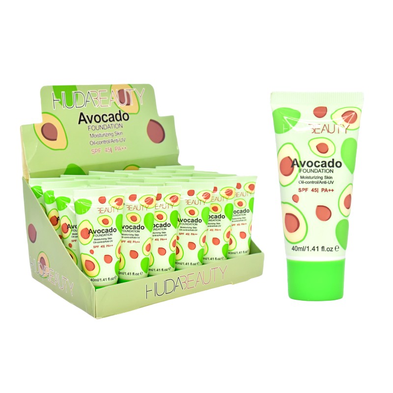 Crema de aguacate hidratante con bloqueador solar 45 PA++