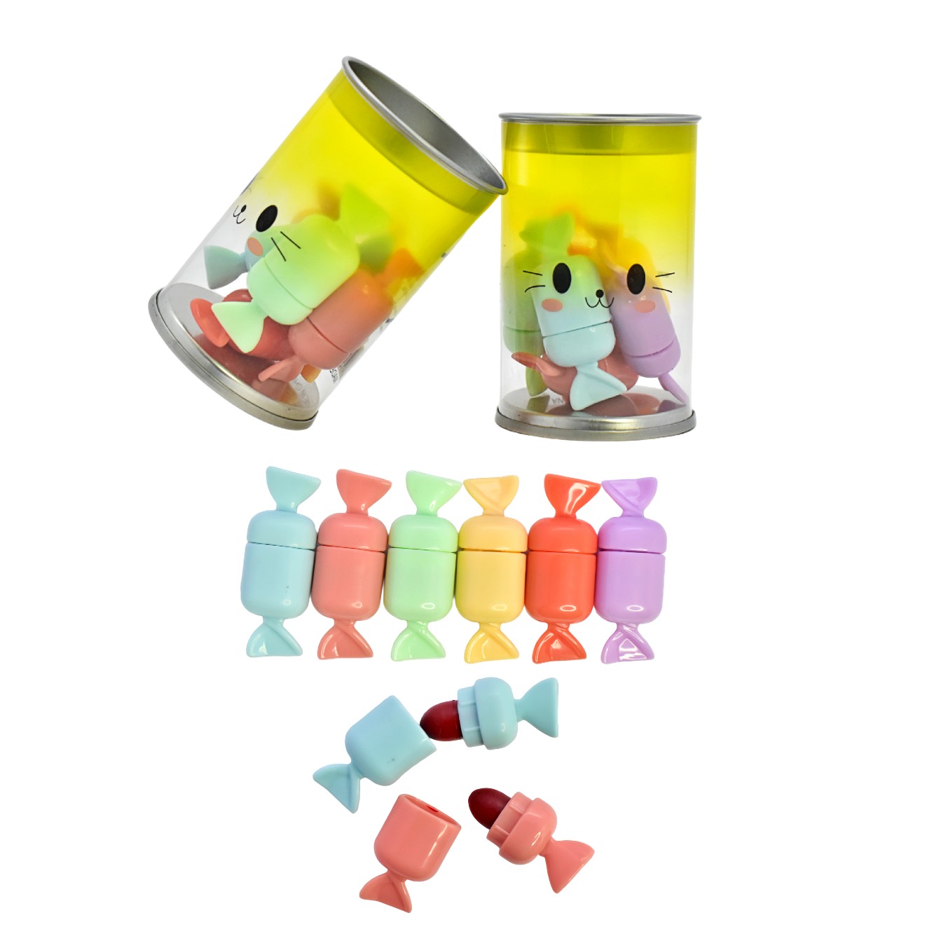 Frasco de labiales con forma de dulces ModaSecret