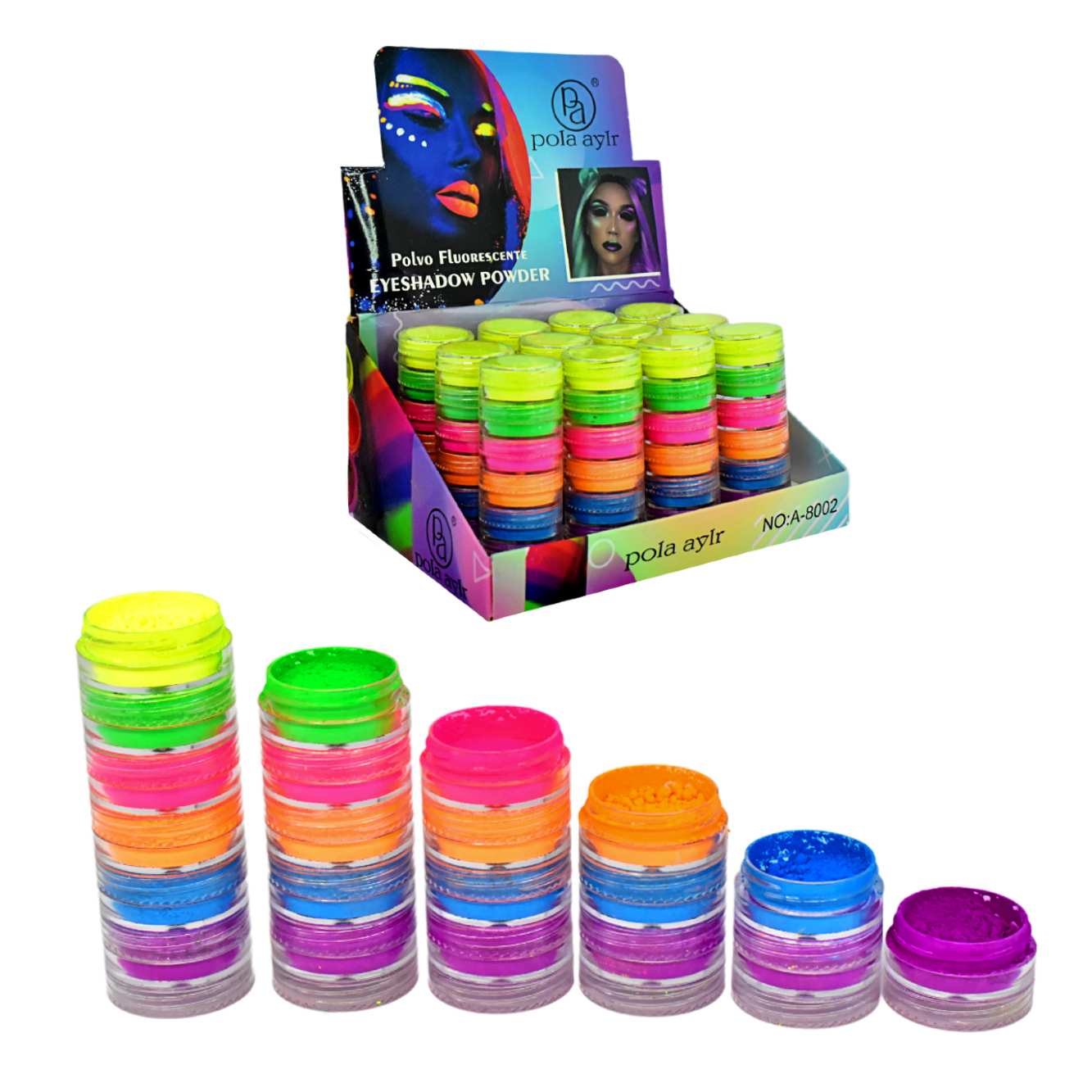 Torre de pigmentos Neón de 6 niveles Pola Aylr