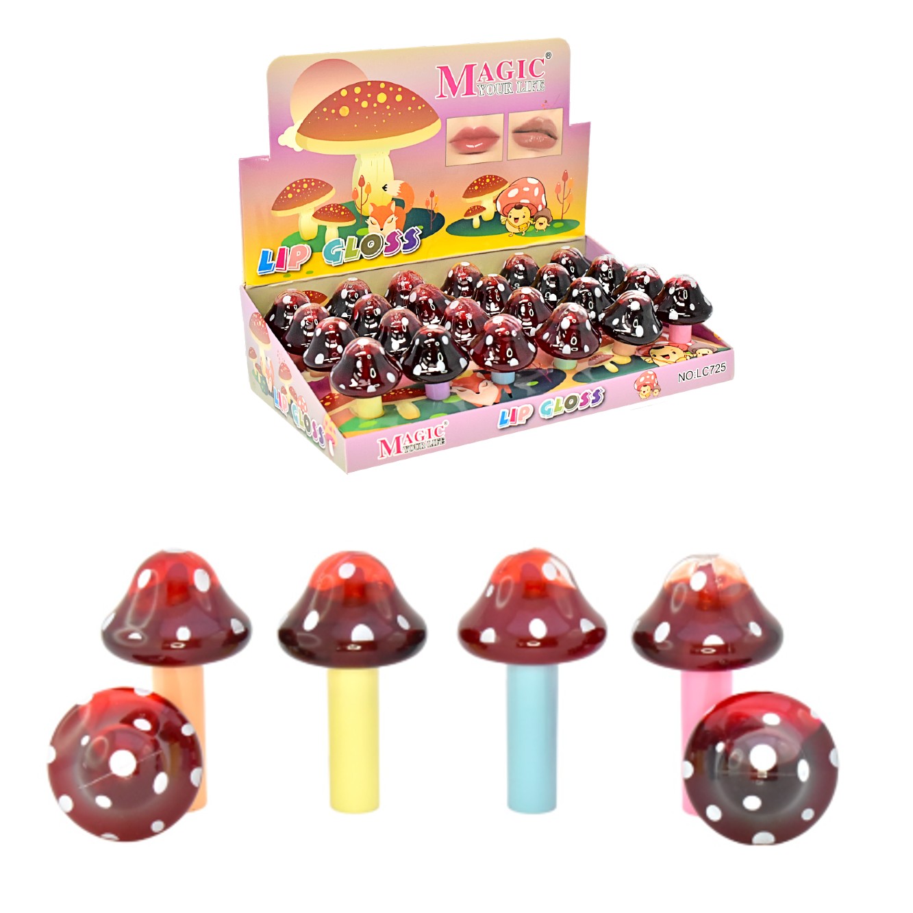 Tinta para labios en presentación de hongo Magic Your Life