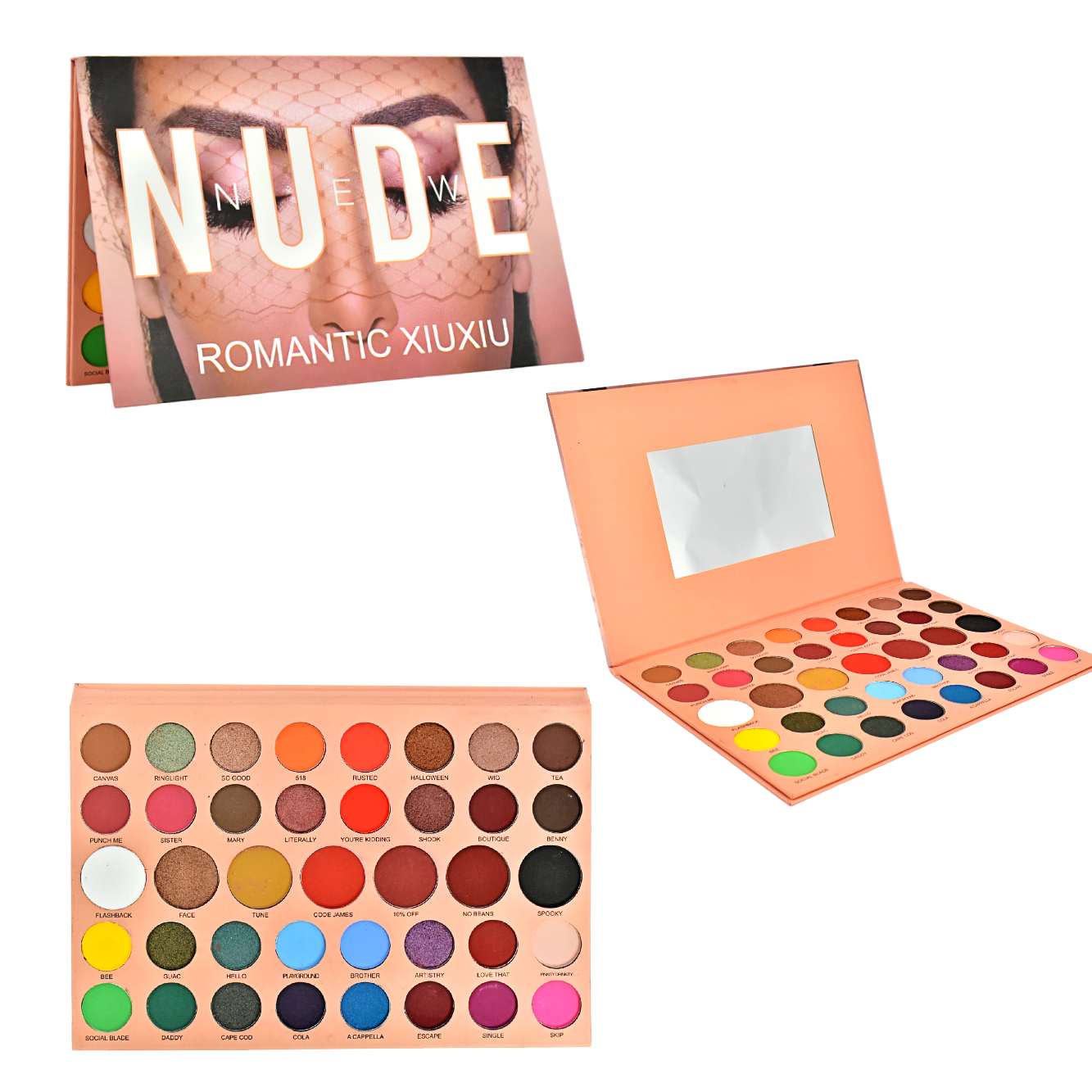 Sombra para rostro New Nude Romantic XiuXiu 40 colores