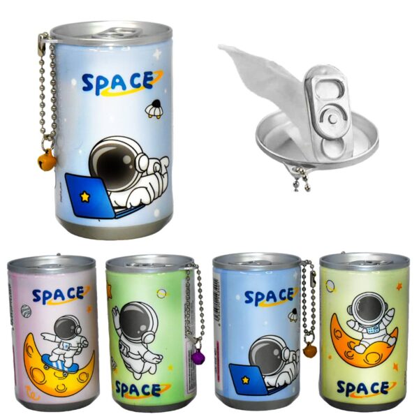 Desmaquillante en lata presentación de Space astronauta