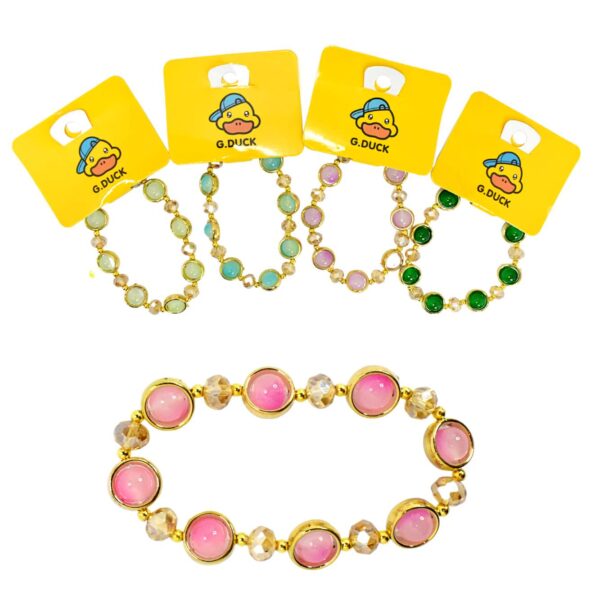 Pulsera presentación bolas y diamantes G. DUCK