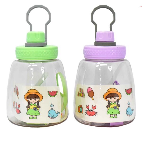 Botella de agua tipo cantimplora plástica Hello Summer - Imagen 2
