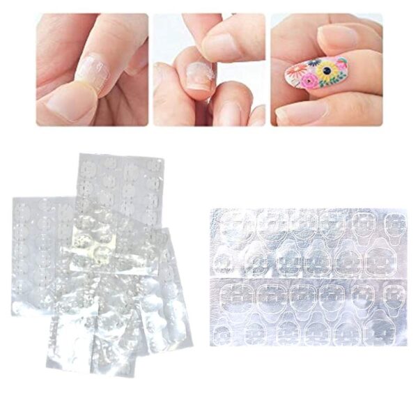 Lámina de Pegatinas para uñas doble cara press on