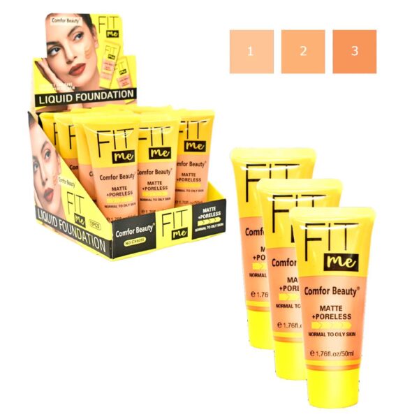 Base para rostro Fit Me caja amarilla Matte Poreless