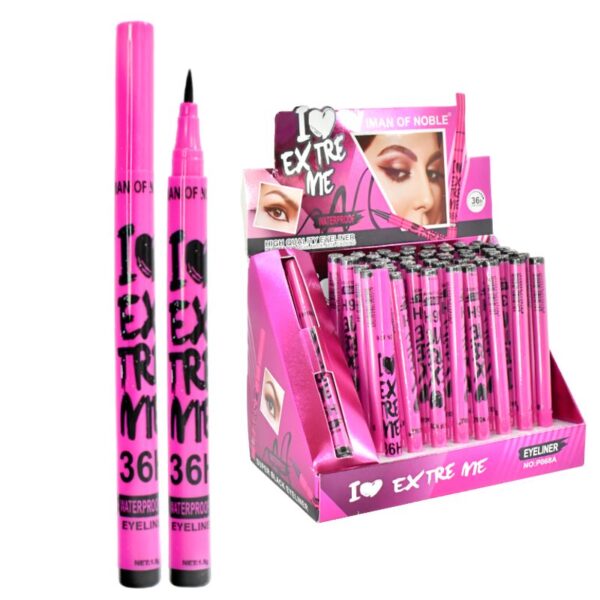 Delineador Negro I Love Extreme Presentacion Fucsia