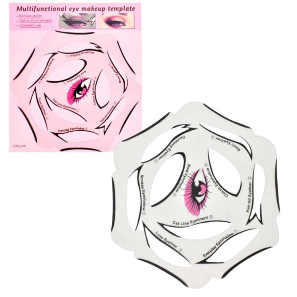 Plantilla para delineado de ojos Multiuncional rosa Liang Yan