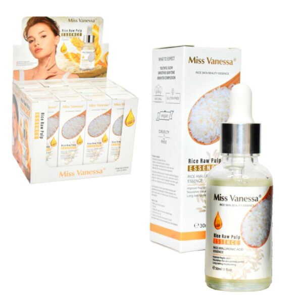 Suero facial de arroz y acido hialurónico Miss Vanessa 30ml