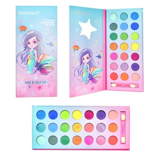 Paleta de sombra vertical para rostro de sirena IGOODCO 21 colores