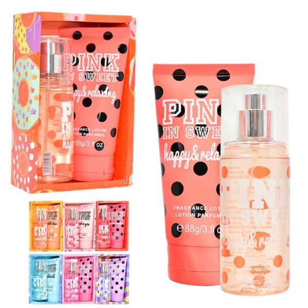 Kit de splash y crema Pink In Sweet nuevo diseño