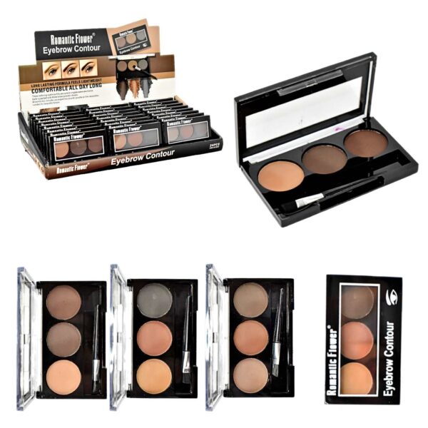 Contornos para cejas de 3 colores Romantic Flower