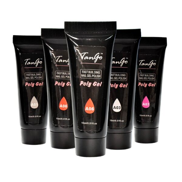 Poly Gel para uñas Tango 15ml colores sólidos surtidos