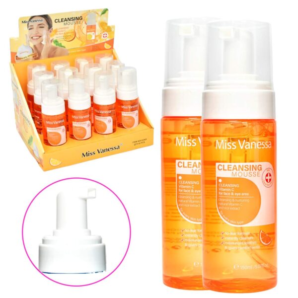 Espuma facial limpiadora con vitamina C Miss Vanessa