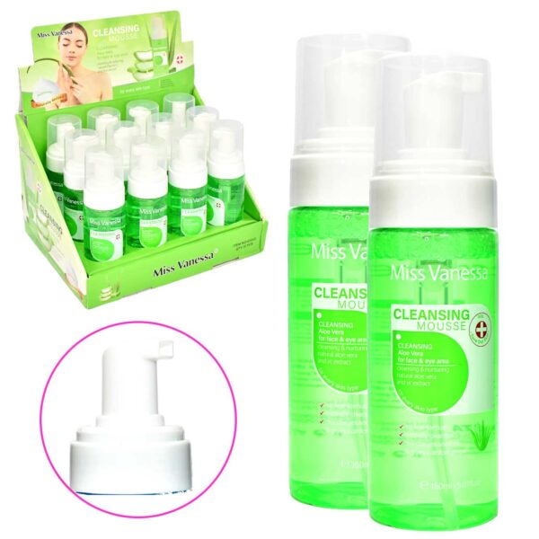 Espuma facial limpiadora de Aloe vera y VC Miss Vanessa