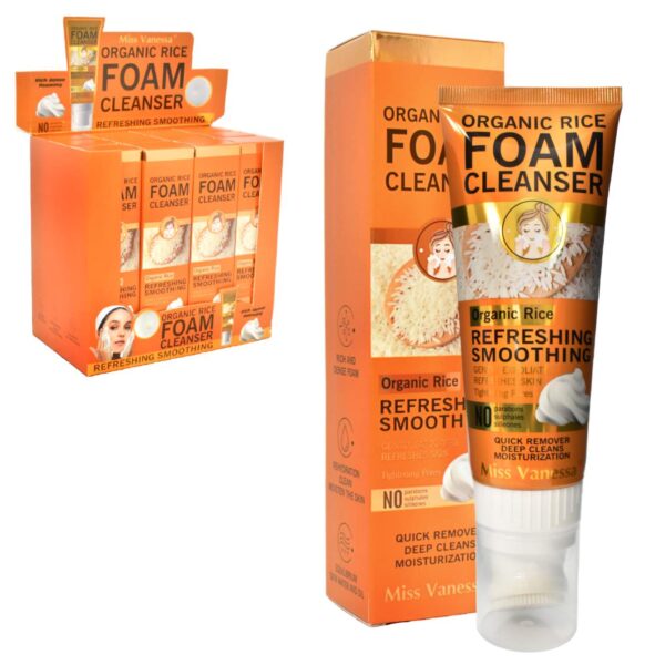 Espuma facial refrescante extracto de arroz Miss Vanessa 120g