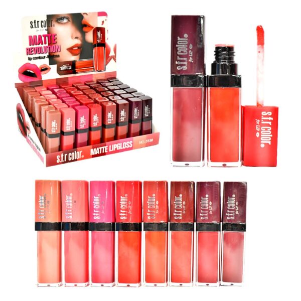 Labial líquido Matte Lipgloss Lip contour S.F.R color 12G