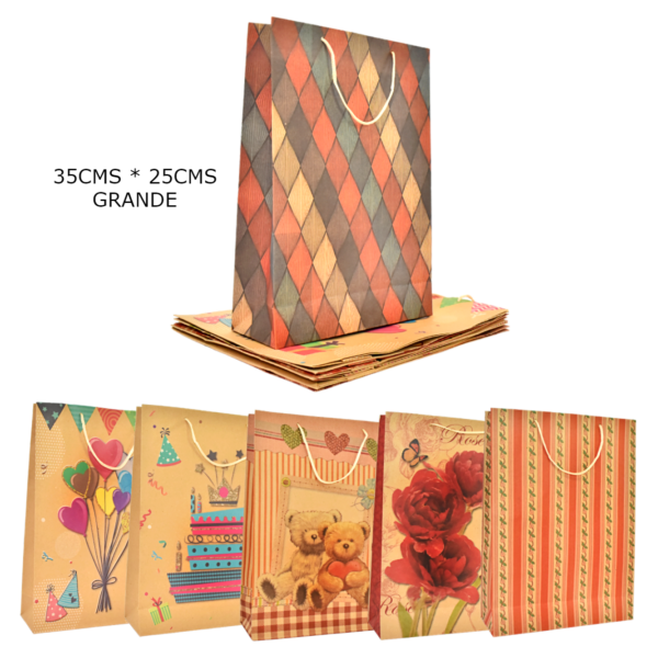 Bolsa craft para regalo grande 35cms*25cms