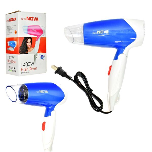 Secadora para el cabello new NOVA 1400w punta transparente