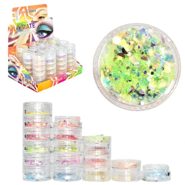 Torre de pigmentos glitter Viviana Colors