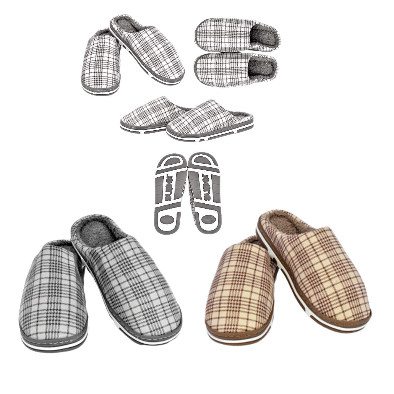 Pantuflas con diseños surtidos y tallas surtidas - Imagen 2
