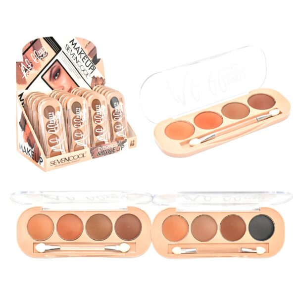 Paleta de 4 sombras para cejas SEVENCOOL
