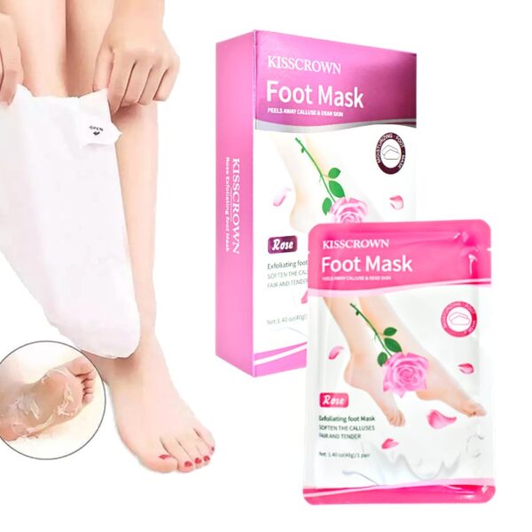 Mascarilla Hidratante Para Pies En Presentacion de Rosas