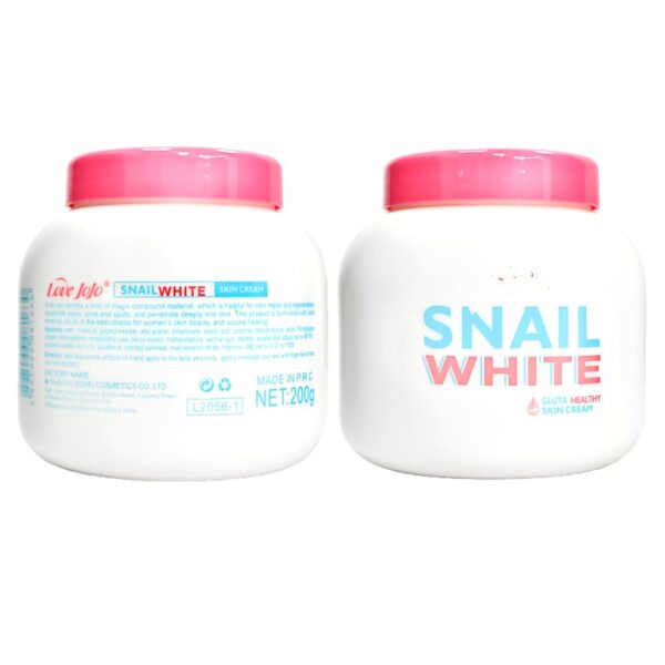 Crema Para Rostro Snail White 200G Tapa Rosada