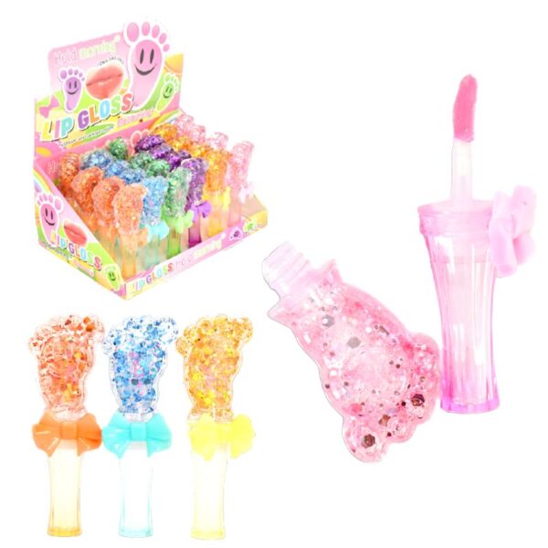 Brillo Labial Con Glitter Hold Morning Presentacion de Pie y Moño