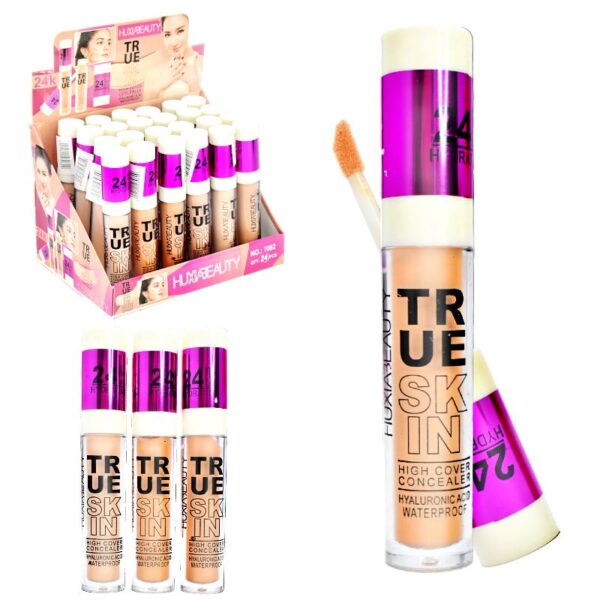 Corrector Huxia Beauty 24K Tapa Fucsia Con Blanco