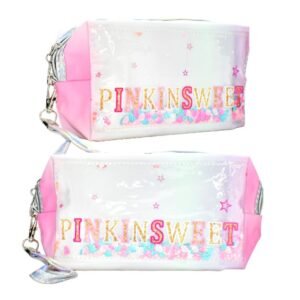 Cosmetiquera Pinkinsweet Con Diseño De Estrella Y Conchas En Colores Claros