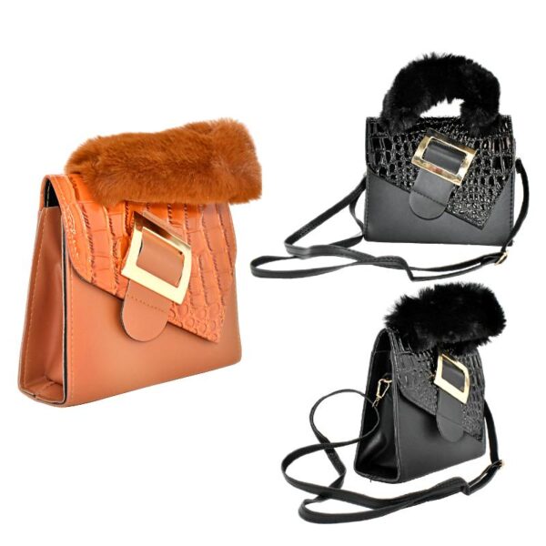 Cartera personal con cincho y sujetador afelpado